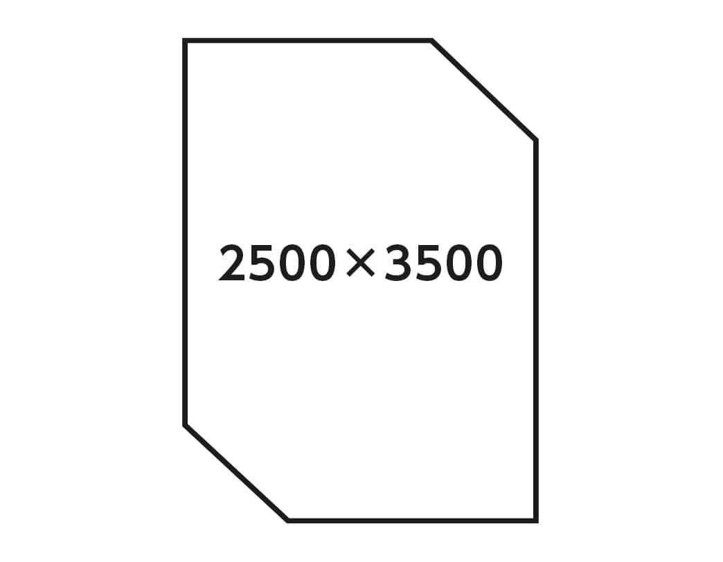 2500×3500mm