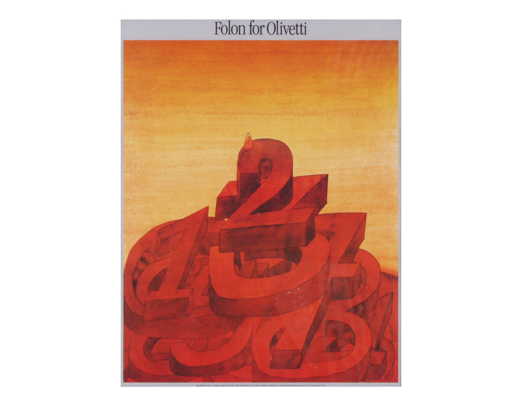 アートポスター Folon For Olivetti (Le Calcul)