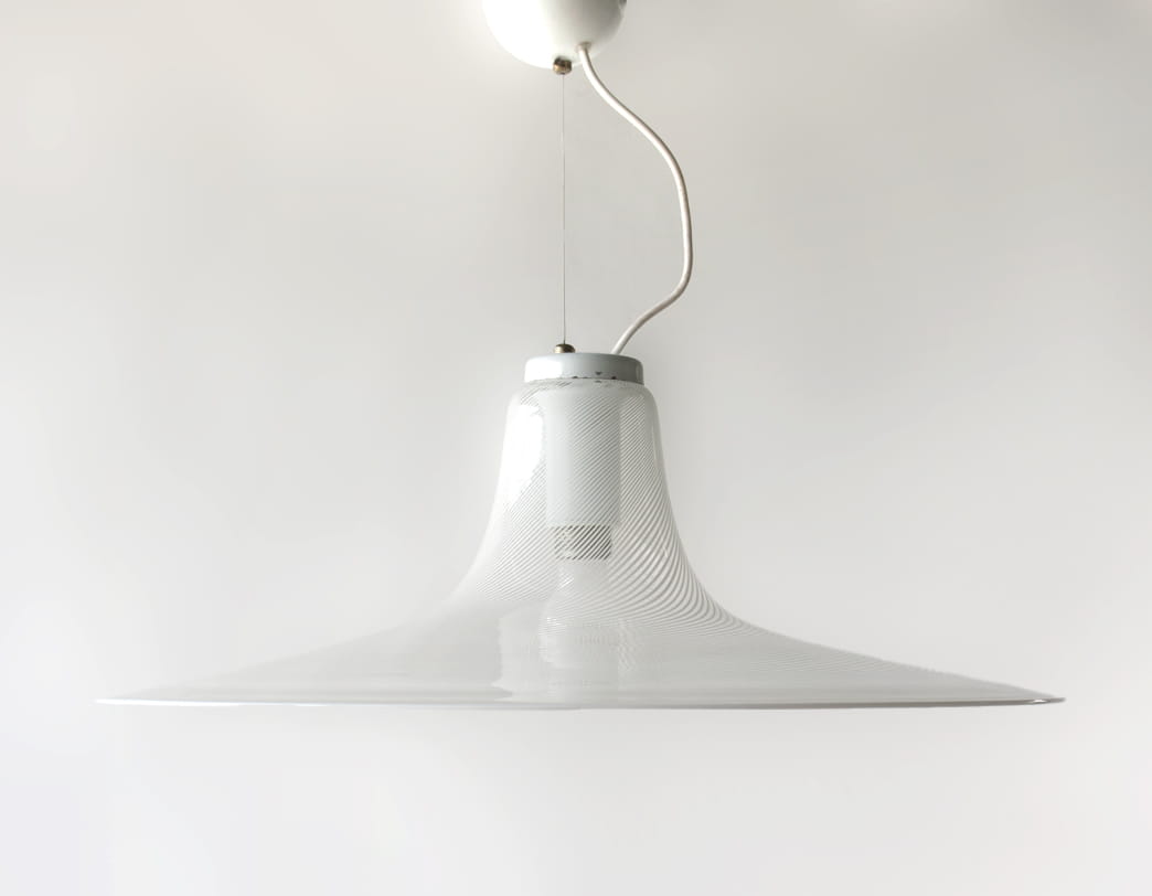 70s Glass Pendant Lamp