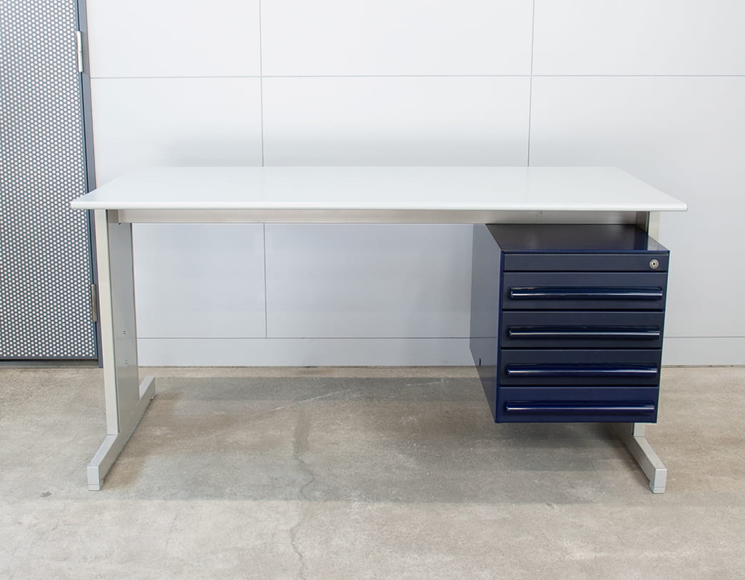 Synthesis45 Desk W1500 (4 drawers:Blue)  / Ettore Sottsass