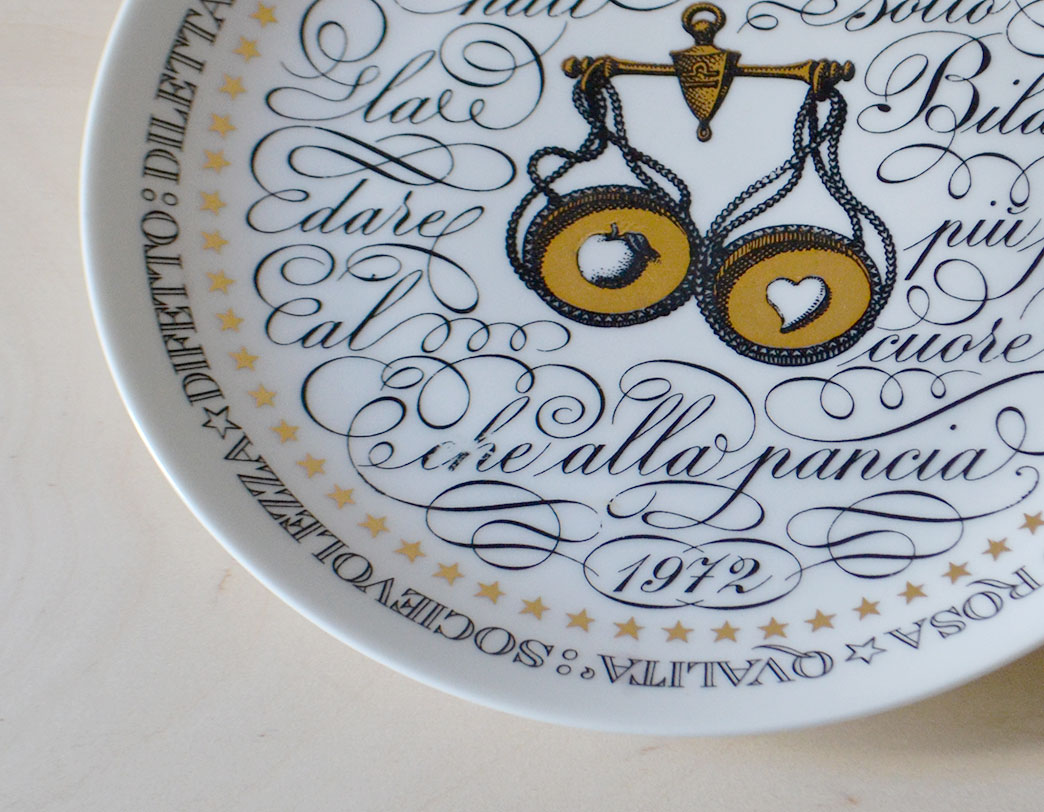 Fornasetti Zodiac Plate Libra/ゾディアックプレート 天秤座