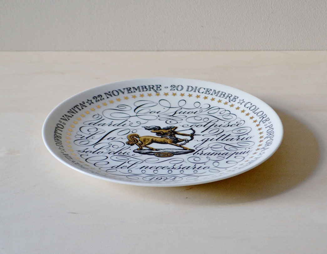 Fornasetti Zodiac Plate Sagittario/ゾディアックプレート 射手座