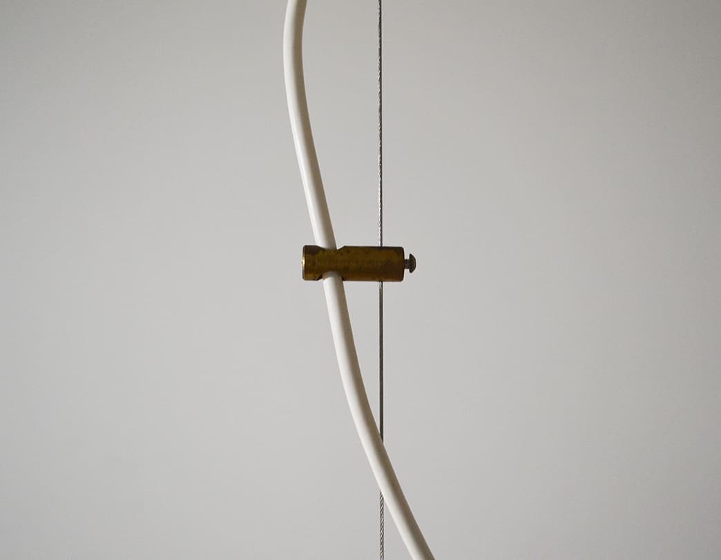 70's White Grass Pendant Lamp