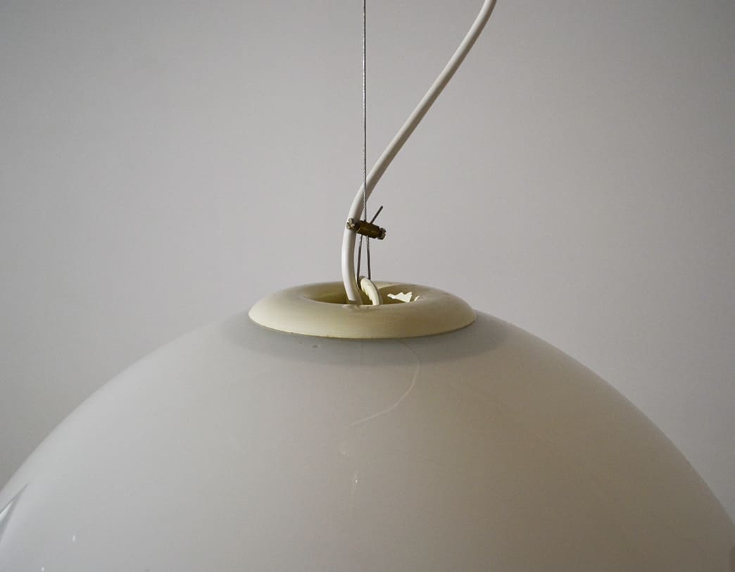 70's White Grass Pendant Lamp