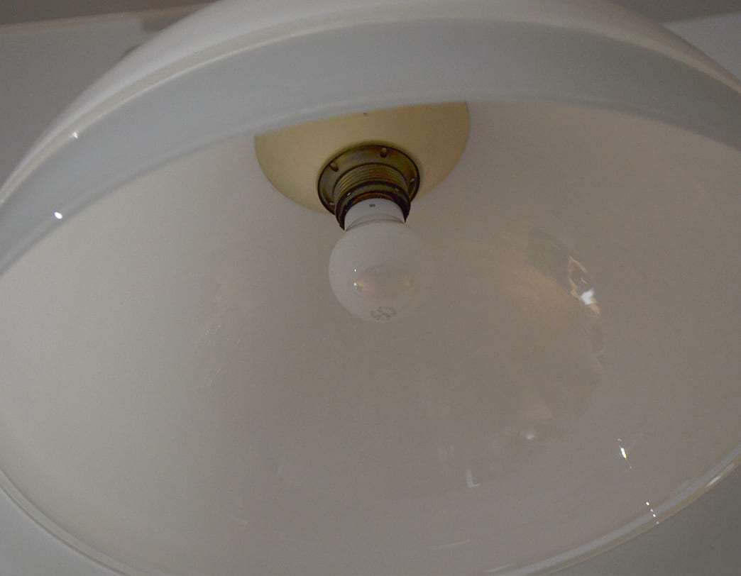 70's White Grass Pendant Lamp
