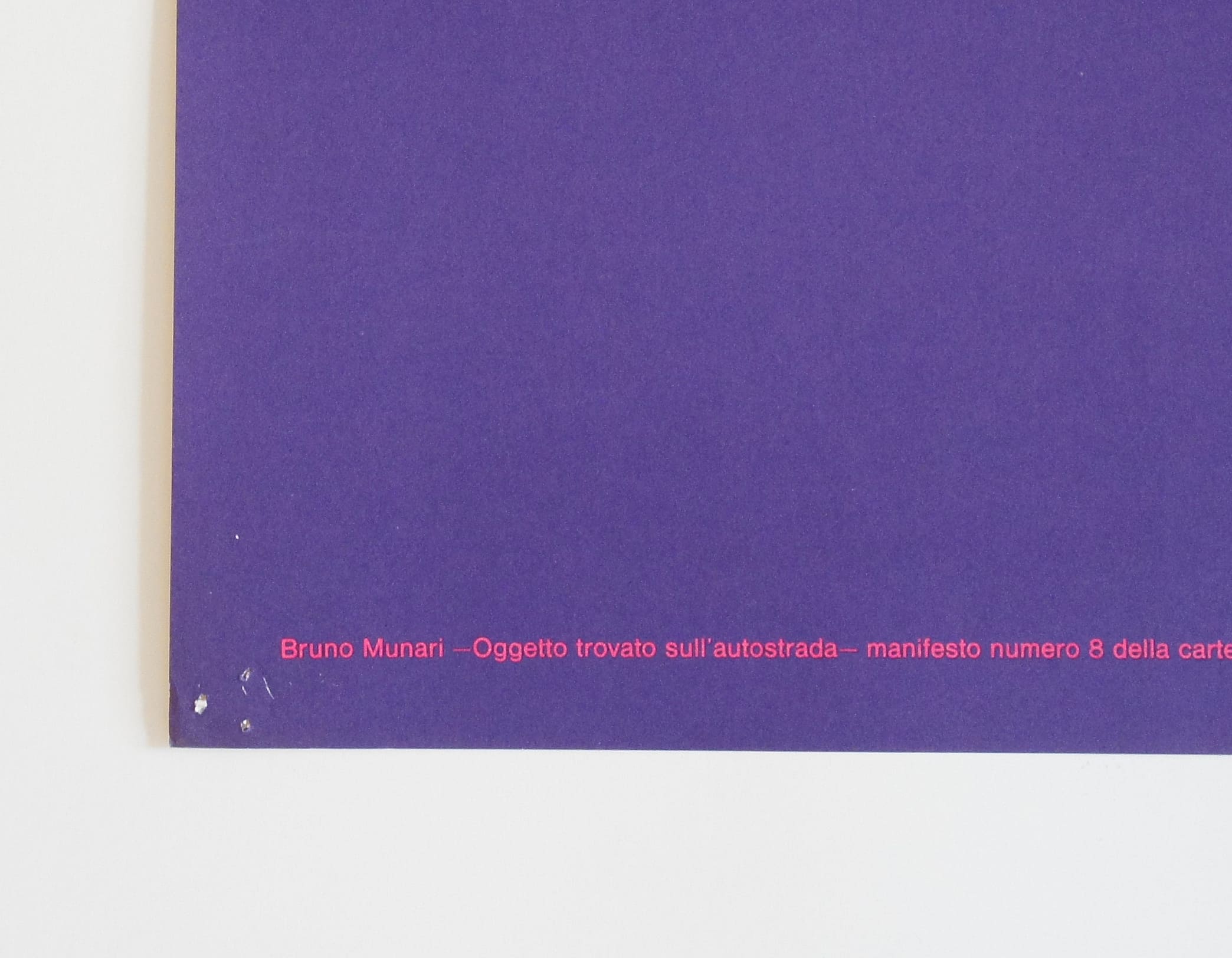 ポスター Oggetto trovato sull'autostrada [Il traffico] / Bruno Munari