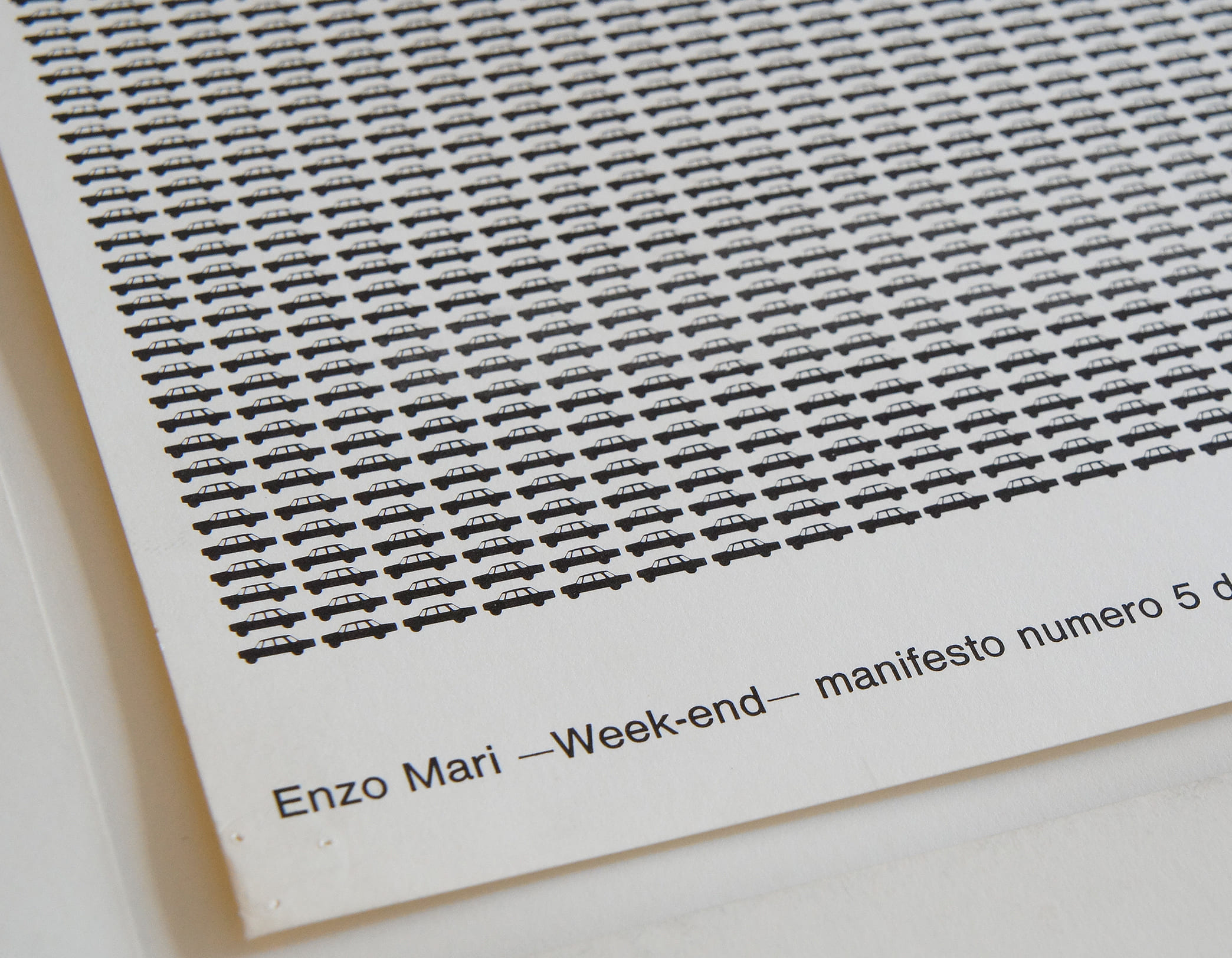 ポスター Week-end [Il traffico] / Enzo Mari