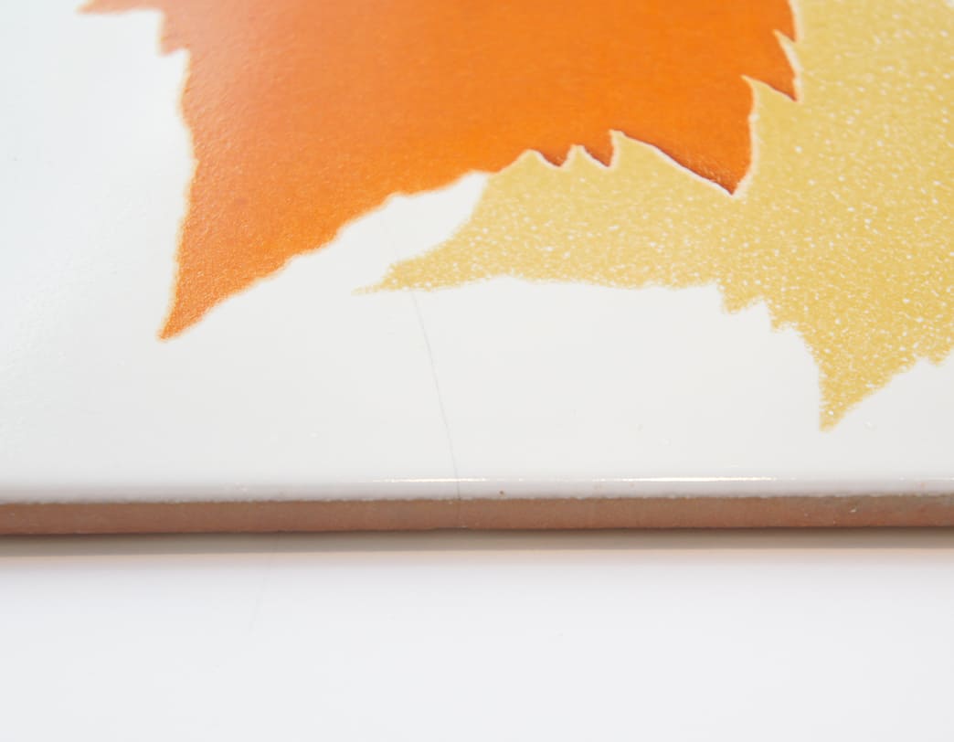 Capodimonte -Foglie Vintage Tile [Orange] / Gio Ponti