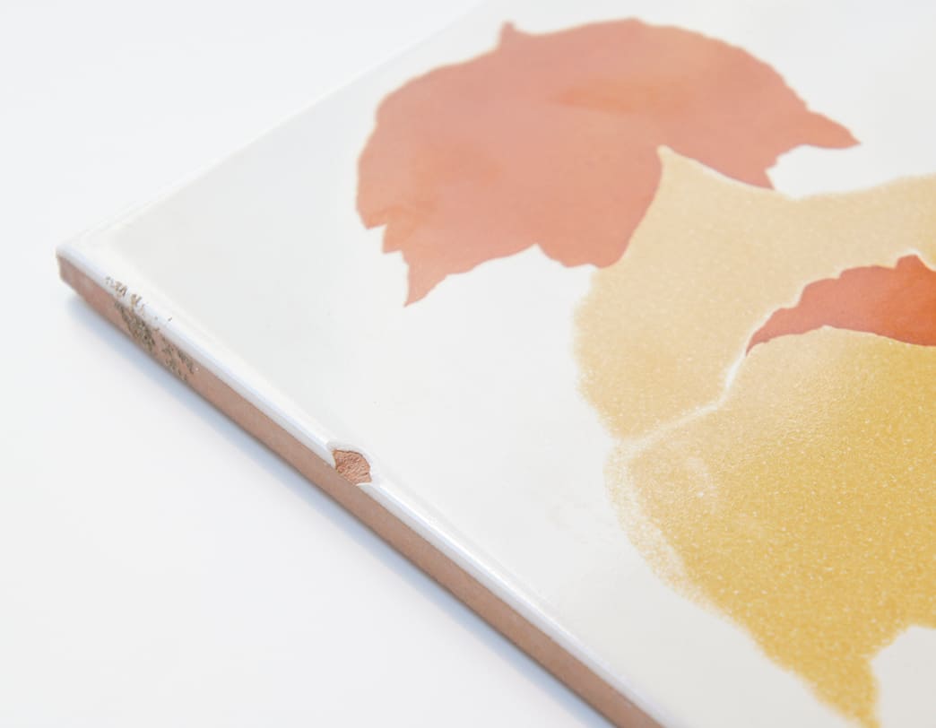 Capodimonte -Foglie Vintage Tile [Orange] / Gio Ponti