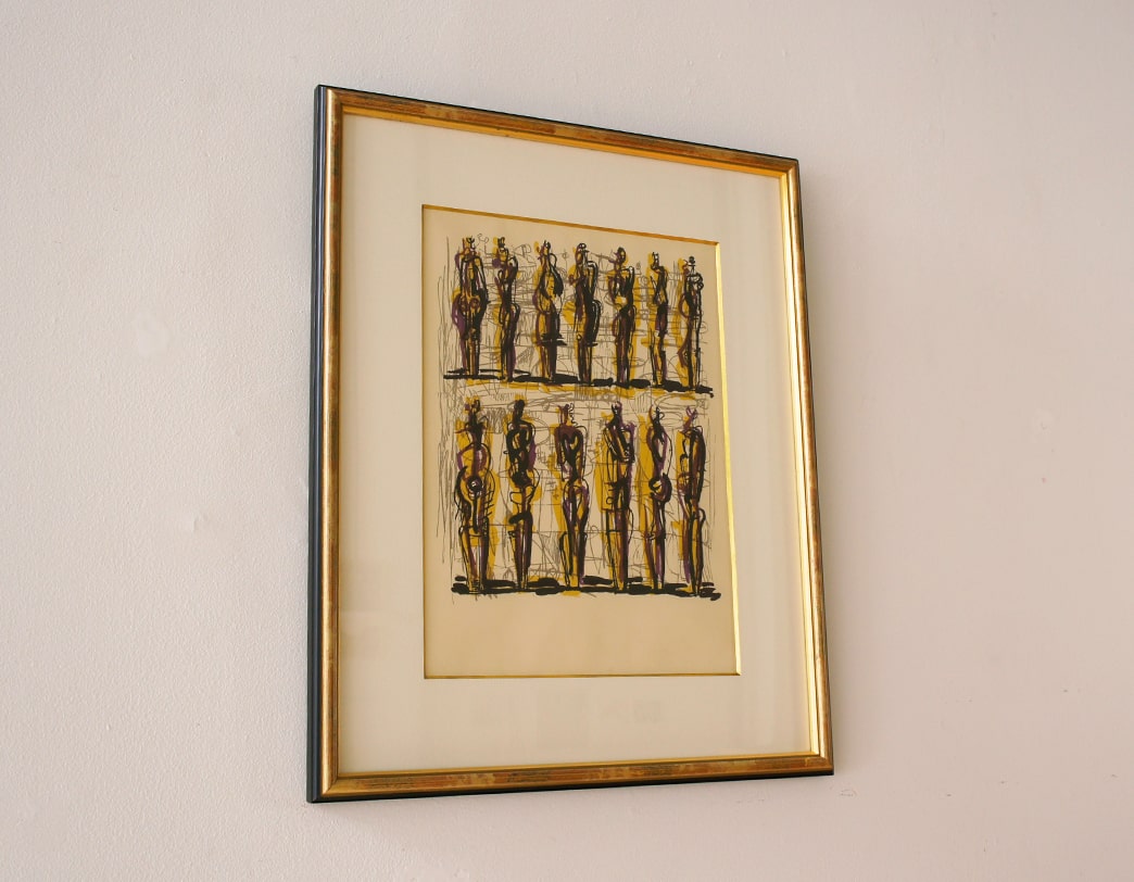 Thirteen standing figures / Henry Moore