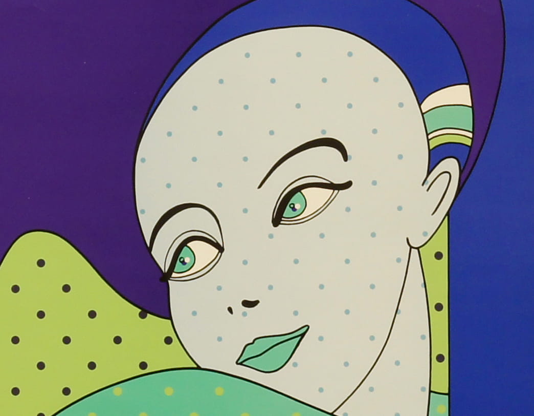Olivetti Girls Poster Blue / Walter Ballmer