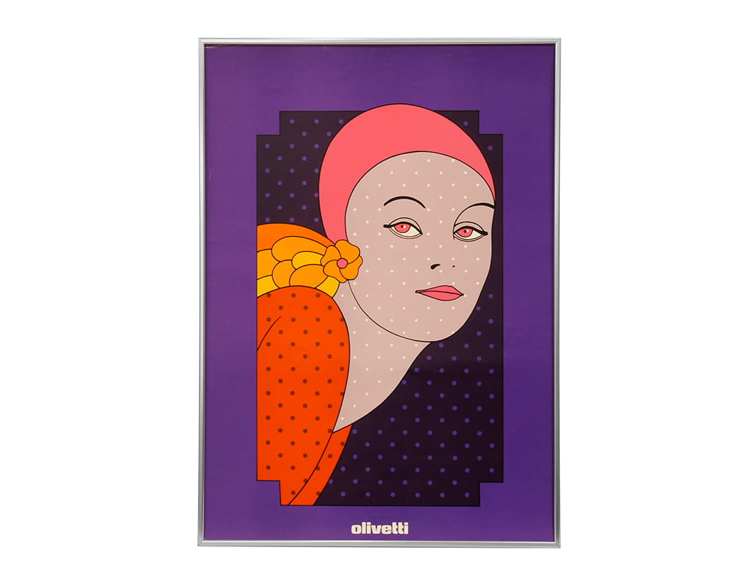 Olivetti Girls Poster Purple / Walter Ballmer