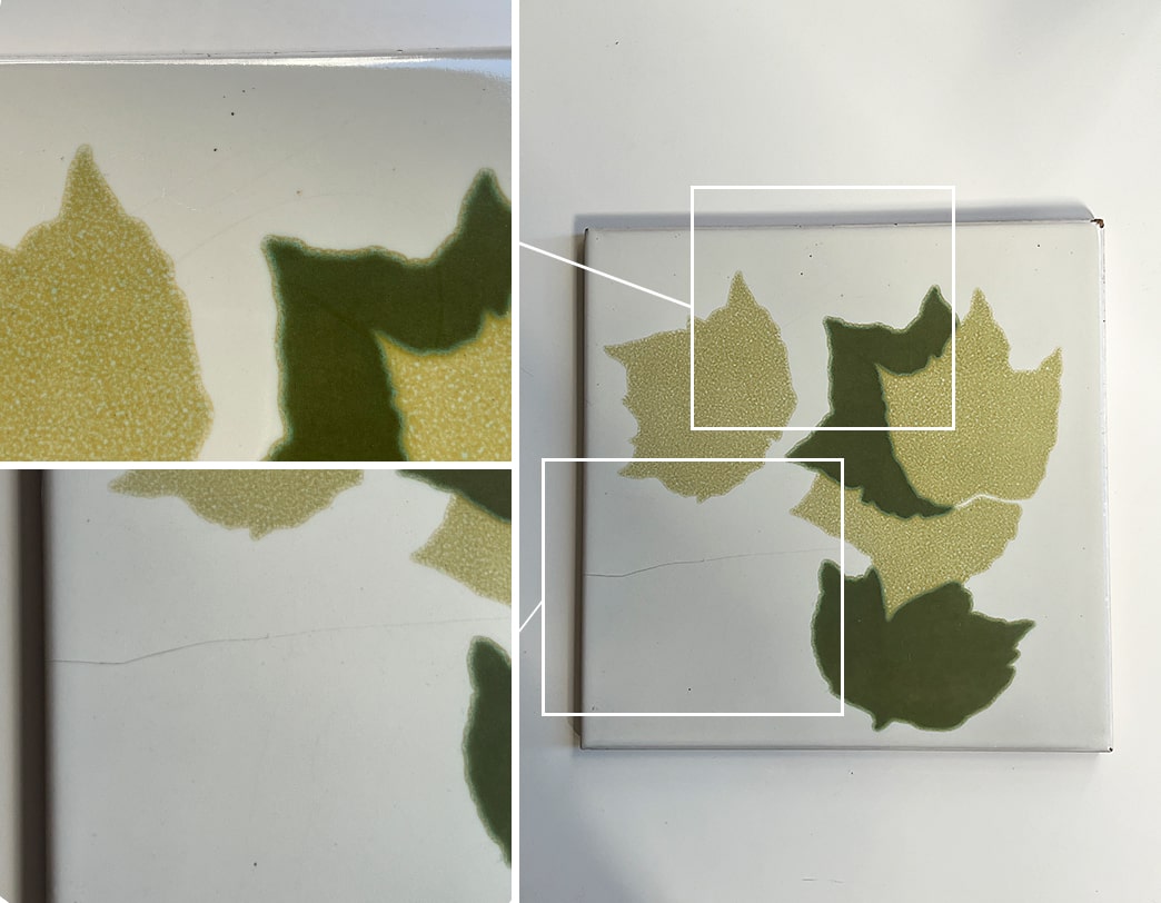 Capodimonte -Foglie Vintage Tile [Green] / Gio Ponti