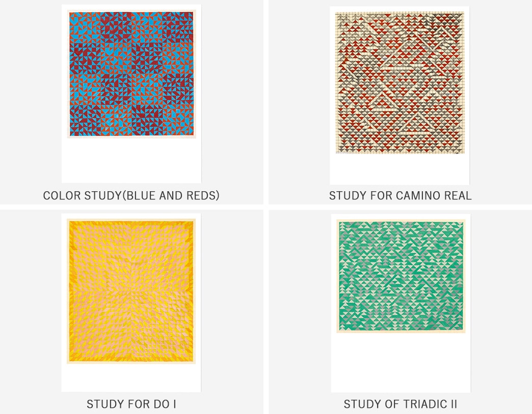 ポスター COLOR STUDY(BLUE AND REDS) / Anni Albers