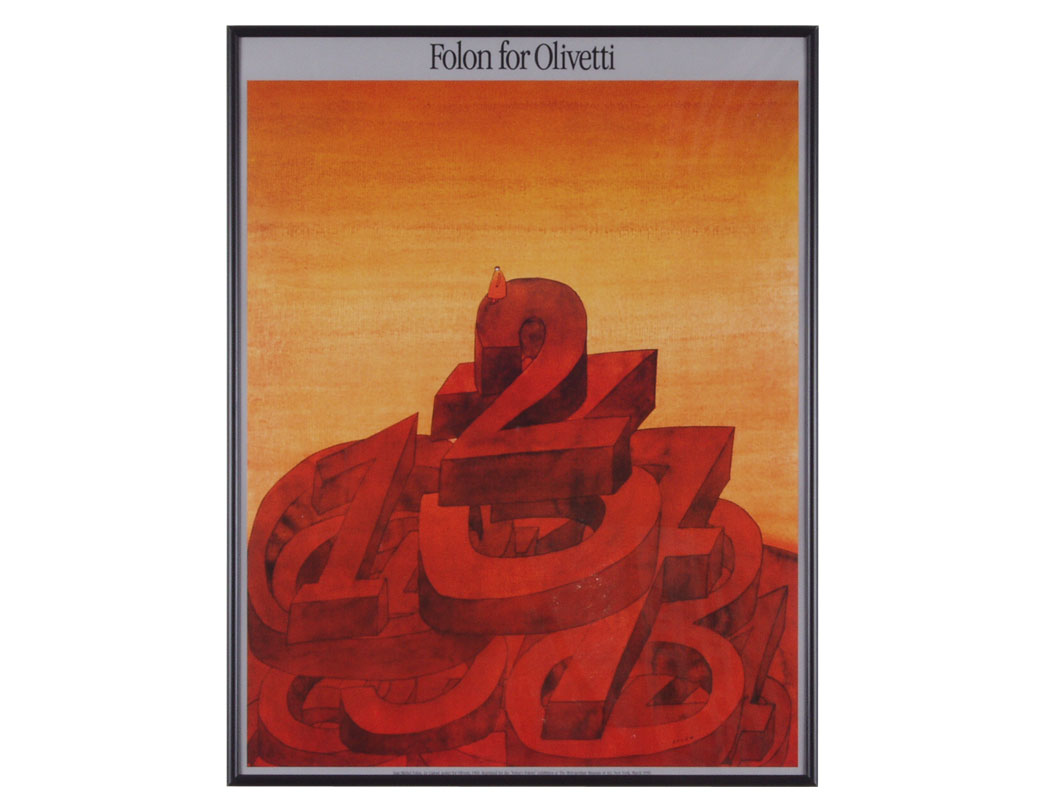 アートポスター Folon For Olivetti (Le Calcul)