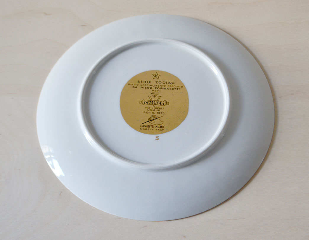 Fornasetti Zodiac Plate Scorpione/ゾディアックプレート 蠍座