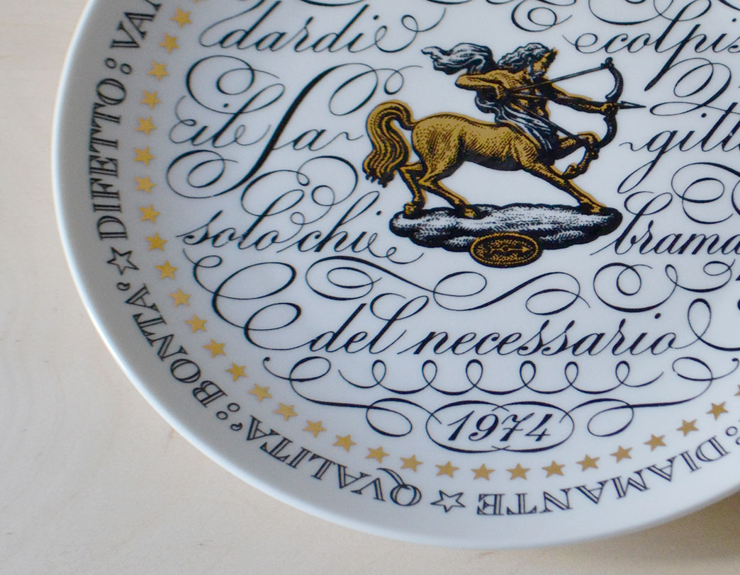 Fornasetti Zodiac Plate Sagittario/ゾディアックプレート 射手座