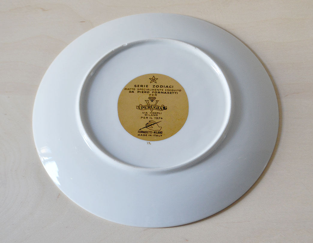 Fornasetti Zodiac Plate Sagittario/ゾディアックプレート 射手座