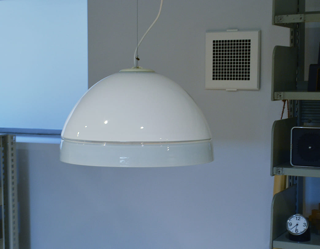 70's White Grass Pendant Lamp