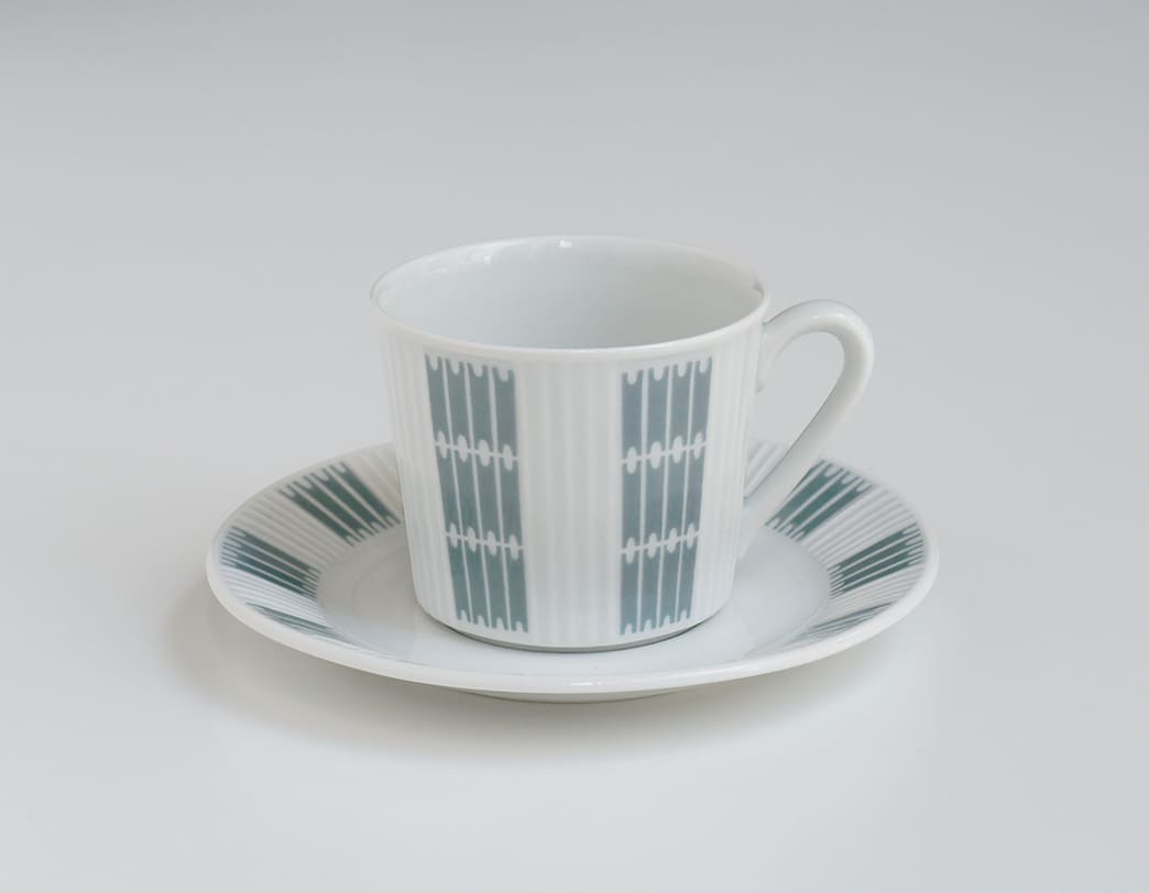 Lilien Porzellan Noblesse Gray Coffee Cup Set