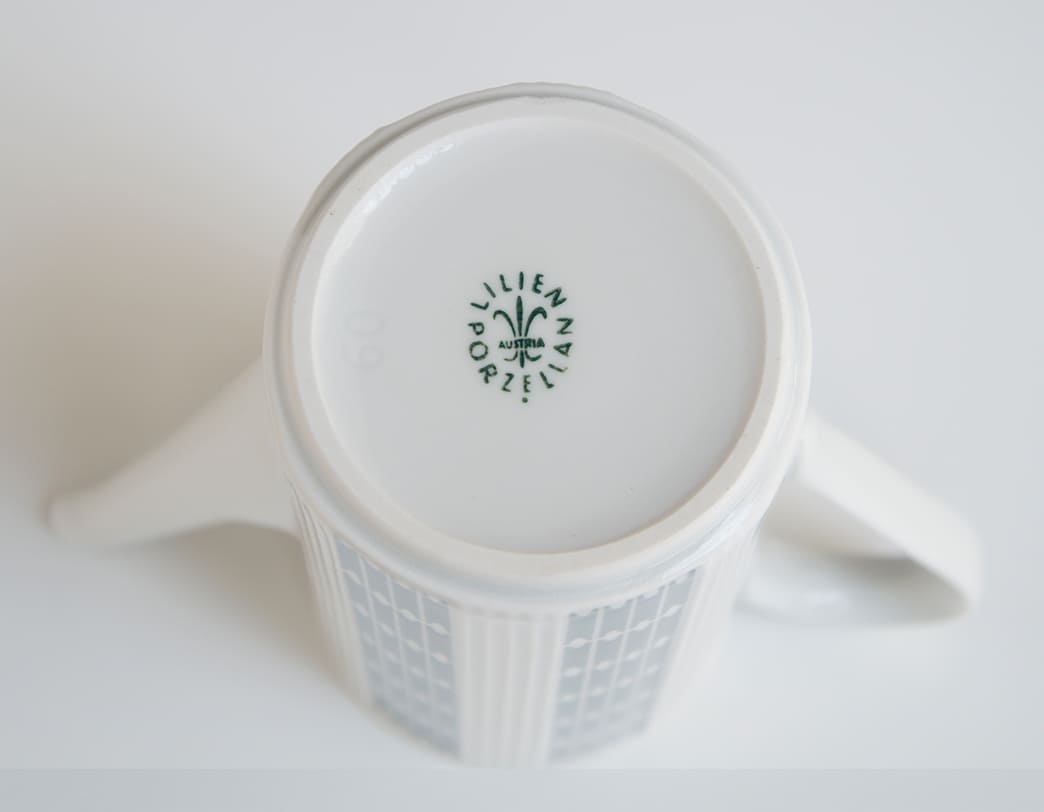Lilien Porzellan Noblesse Gray Coffee Cup Set