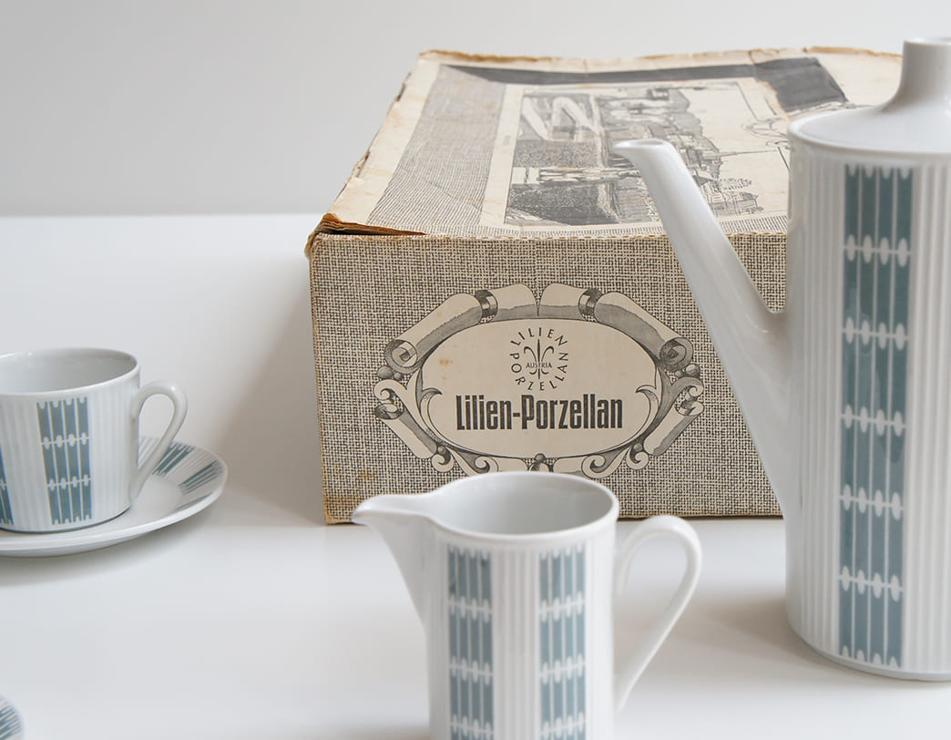 Lilien Porzellan Noblesse Gray Coffee Cup Set