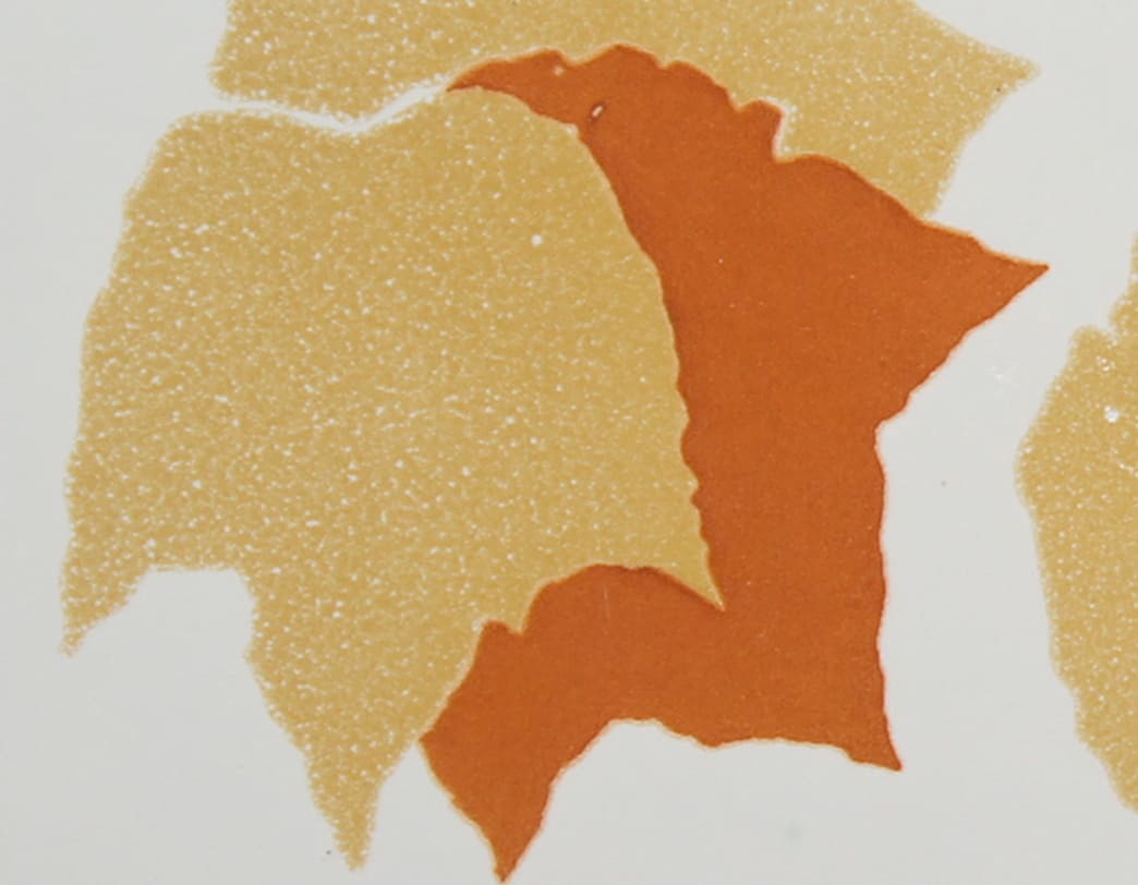 Capodimonte -Foglie Vintage Tile [Orange] / Gio Ponti