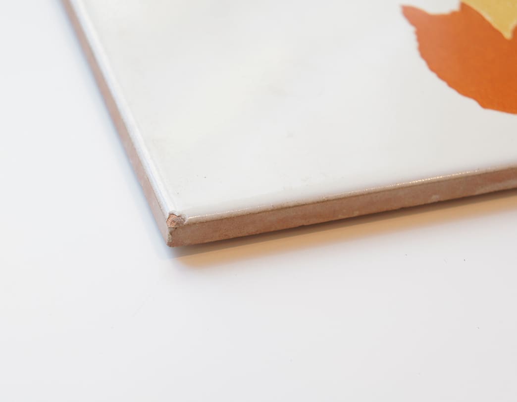 Capodimonte -Foglie Vintage Tile [Orange] / Gio Ponti