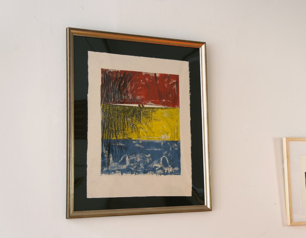 Painting with Two Balls I / Jasper Johns