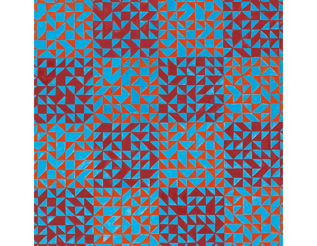 ポスター COLOR STUDY(BLUE AND REDS) / Anni Albers