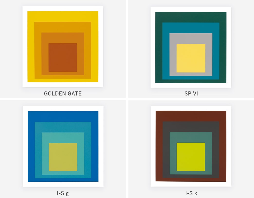 ポスター COLOR STUDY(BLUE AND REDS) / Anni Albers