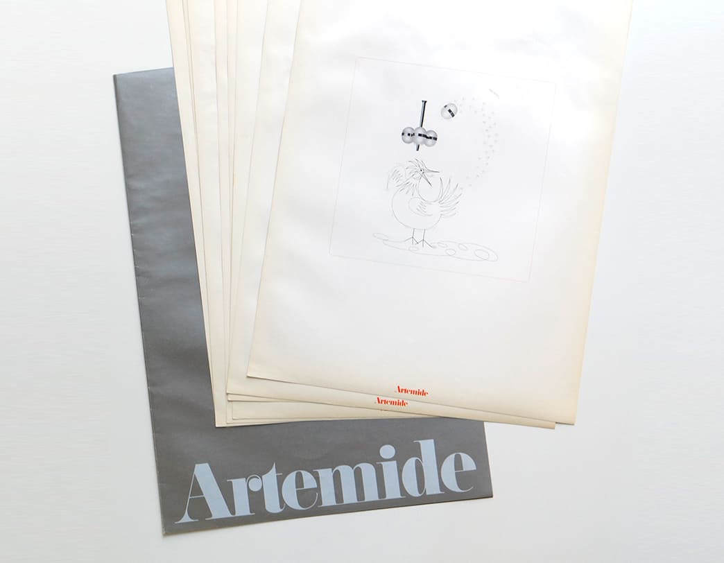 アルテミデ社の60年代の名品が登場するユニークなポスターセット